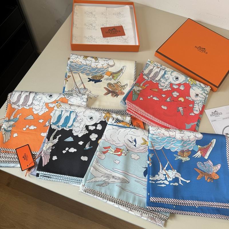Hermes silk scarf hm24